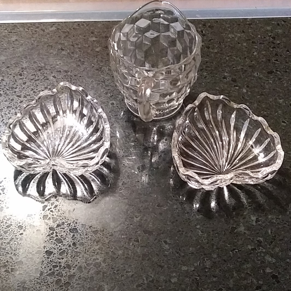 Small Pitcher With (2) Tea Bag Holders
